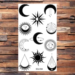 Badge Pirate Temporary Tattoos For Men Adults Realistic Infinite Pirate Ship Lighthouse Fake Tattoo Sticker Body Arm Tatoos DIY