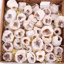 1Pcs Geodes Oco Agate Natural Crystals Druzy Halves Quartz Specimens DIY Decor