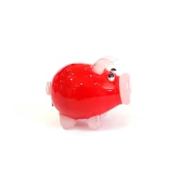 Different Styles Murano Glass Pig Mini Figurines Cute Tiny Animal Craft Ornaments Home Table Fairy Garden Room Kawaii Decoration