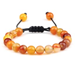 Men Energy Beads Bracelet Adjustable Natural Stone Agates Onyx Charm Bracelets Chakra Healing Women Yoga String Bangles Jewelry