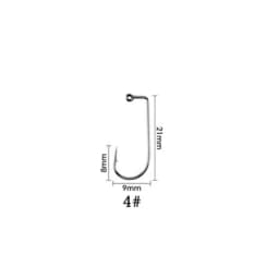 50pcs High Carbon Steel Fishhook Black 90 Degree Aberdeen Offset Jig Fly Tying Strong Wire Fishing Hooks Sea Ocean Accessories