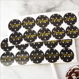 100pcs Vintage Creative Black Dots Series Round Kraft Paper Sticker for Handmade Products Gift Seal Sticker Label