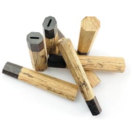 1piece Jiwen Wood + Ebony Octagonal Knife Handle for DIY Japanese Style Kitchen Knife Handle Fish Raw Knife Handle