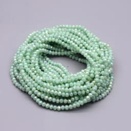 Yanqi 2 3 4mm Rondell Austria Faceted Crystal Beads Round Glass Beads Loose Spacer Beads for Jewelry Making DIY