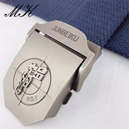 Maikun Metal Automatic Buckle Canvas Belts for Men Military Tactical Men Belt Casual Style Men Belt
