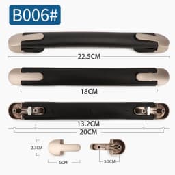 SUZAOZHE Suitcase Luggage Replacement Handle Travel Suitcase Handle Strap Factory Replacement Zinc Alloy Grip Carry Grip