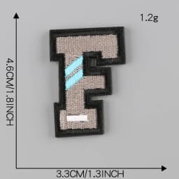 A-Z Letter Patches on Clothes magic paste Patch Military Biker Embroidery Clothing Sticker Applique 26pc Alphabet Diy Logo Brand