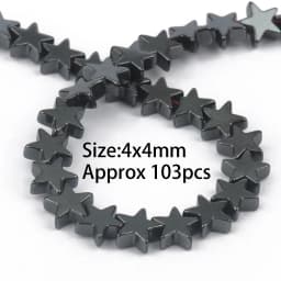 Natural Black Hematite Round Beads Star Heart Column Irregular Shape For Jewelry Making DIY Charms Bracelets Accessories 15''