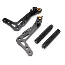 New 2Pcs 5 Color CNC Aluminum Alloy Billet Set Racing Race Go Kart Pedals Foot Rests Brake And Accelerator Set Black Gold Pedals
