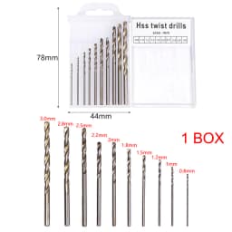 Mini Hand Drill Precision Resin Molds Tool With 10pc Twist Drill Bits For Resin Plastic Wood Keychain Pendant Jewelry Making