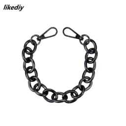 1 Piece About 30 CM O Type Replacement Short Metal Chain For Handbag DIY Bag Strap Accessories Bronze/Silver/Gold/Gun Black