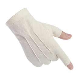 Men's Summer Ice Silk Half Finger Thin Outdoor Cycling Nonslip Breathable Fitness Gloves For Sports Sunscreen Driving Gloves L21