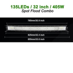 22 32 42 50 52'' Inch Straight Curved Led Light Bar Spot Flood LED Car Lights Offroad Driving Fog Lamp Truck 4x4 ATV UTV 12V 24V