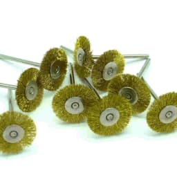 100pcs 22MM Steel Wire Wheel Brushes Metal Rust Removal Dremel Accessories Shank 2.35MM