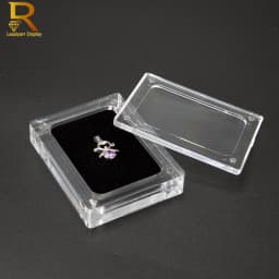 Creative Transparent Jewelry Display Box Necklace Pendant Case Acrylic Showing Case Holder Jewelry Gift Box Trinket Box