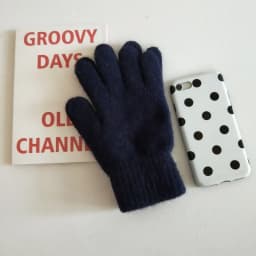 Winter Women Keep Warm Plus Velvet Touch Screen Thicken Cute Lovely Solid Soft Knitted Wool Gloves Drive Cycling Rabbit Fur
