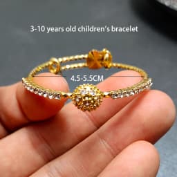20 Styles Dubai Gold Color Baby Bangles For Kids Baby Promotion Sale Child Birthday Gifts Children'S Bracelets