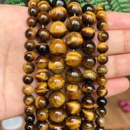 Natural Stone Beads 4-12mm Lava Rose Quartz Tiger Eye Turquoise Labradorite Round Beads for Jewelry Making Diy Bracelet 15inch