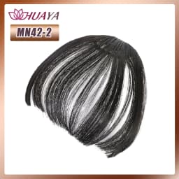 Synthetic Bangs Clip-in Hair Extensions Thick Bangs Hairpieces for Women Daily Heat Resistant Fake Bangs