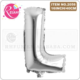 16 Inch Silver Alphabet Number Letters Balloons Birthday Party Decorations Kids Foil Balloon New Year Party Wedding Decoration
