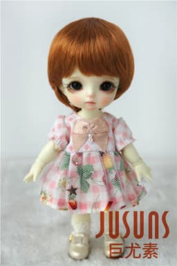 1/12 1/8 OB11 Doll Wigs D28053 3-4inch 4-5inch 5-6inch Enfant Cut Synthetic Mohair BJD Hair Lati Yellow &White Tiny Accessories