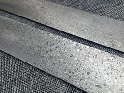 DIY Knife Making Damascus Steel Spiral Texture Sandwich Pattern Steel Knife Blade Blank Kitchen Knife Heat Treatment 250x40x4mm