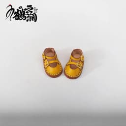 Mini Leather Shoes 1/6 1/8 1/12 OB11 Blyths Ob22 Ob24 Doll Shoes Double Shoes Shoes Toy Accessories 3.0 * 1.8cm