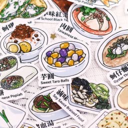 33pcs Creative Kawaii Self-made Taiwanese Snacks Food Stickers/ Beautiful /Decorative Sticker /DIY Craft Photo Albums