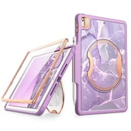CLAYCO Nebula Case For iPad 10.2 Case (2021/2020/2019) With Built-in Screen Protector Full Body Heavy Duty Protective Case