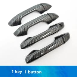 For Kia Sportage 4 QL KX5 2016 2017 2018 2019 2020 Carbon Fiber Chrome Car Door Handle Cover Trim Sticker Styling Accessories