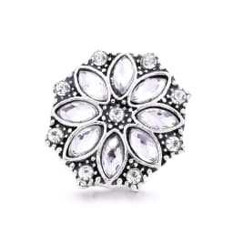 5pcs/lot New White Snap Jewelry 18mm Snap Buttons Animal Owl Butterfly Elephant Ginger Button Charm Women Fit Snap Bracelet