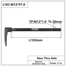 HEPPE MTB Road Bike Thru Axle Front Fork Shaft Skewers 12x100 12x110 Rear Thru Axle 12x142 12x148 Quick Release M12xP1.0/P1.75