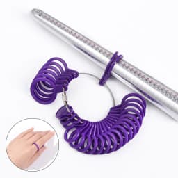 Portable Professional Ring Measuring Gauge Finger Ring Stick Standard Sizer UK/US Official For DIY Loop Jewelry Size Tool