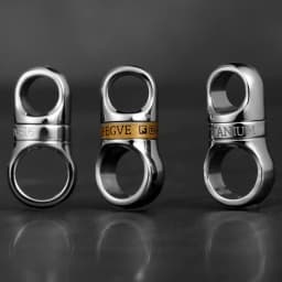 Real Titanium Keyring Spin Rotation For Key Ring Holder Stainless Steel Copper EDC Car Keychain Accessories Buckle Male Gift