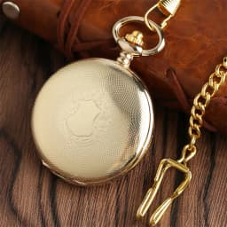 Classic Gold Mechanical Hand Winding Pocket Watch Shield Snake Pattern Vintage Pendant Manual Machinery Timepiece Gifts Male
