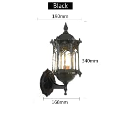 Retro Outdoor Waterproof Antirust E27 Wall Lamp Garden Gateway Sconce Courtyard Corridor Villa Bra Residential Balcony Lights