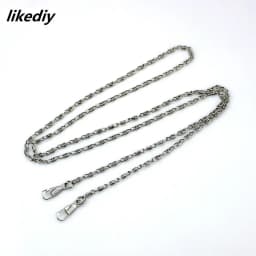 1 Piece About Length 120 CM Width 0.3cm Replacement Metal Twisted Purse Chain For Shoulder Cross Body Handbags Bag Accessories