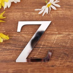 Silver Letter Acrylic 3D Mirror Wall Sticker Home Decor Alphabet Poster For Birthday Party Wedding Diy Wallpaper Peel & Stick