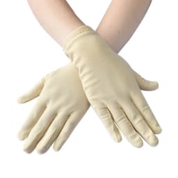 Women Milk Silk Breathable Thin Etiquette Performance Elasticity Dance Dress Retro Party Prom Decoration Cosplay Short Gloves