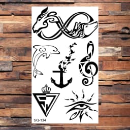 Black Scorpion Temporary Tattoos For Adults Men Realistic Dragon Wolf Tiger Thorns Fake Tattoo Sticker Hand Leg Tatoos Creative