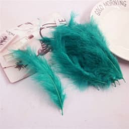 Natural Feathers 10-15cm Turkey Plume 4-6 Inches Chicken Feather Colorful Plumas Para Manualidades For Wedding Dress Decoration