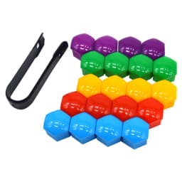 20Pcs/Set 17 19 21mm Car Wheel Nut Covers Auto Hub Screw Protection Cap Bolt Rims Auto Exterior Accessories Anti-Rust Dust Cover