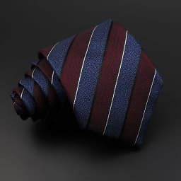 8cm New Fashion Stripe Men's Tie Classic Polyester Bright Necktie Business Meeting Formal Necktie Accessories Daily Wear Cravat