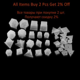 19 Shapes Irregular Dice Epoxy Resin Molds Dice Dried Flower Resin Molds Silicone Mould Making DIY For Multi-spec Digital Game