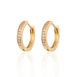 CRMYA Gold Silver Filled Several Sizes Hoop Earring CZ Zircon Heart Higgle Earrings For Women Jewelry Wholesale Aretes De Mujer
