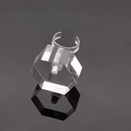 New Creativity Clear Acrylic Ring Display Stand Jewelry Showcase Ring Organizer Holder Jewellery Stands Cases Photography Props