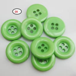 NBNNEG 30Pcs Multicolors 18MM Round Buttons Resin Decorative Scrapbooking Botoes Tailor Garment Sewing Accessory