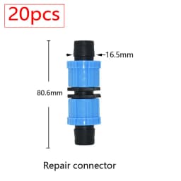 16mm 5/8'' Irrigation Drip Tape Tap Valve Elbow Tee End Plug Thread Lock Connector Garden Watering Pipe Hose Joints