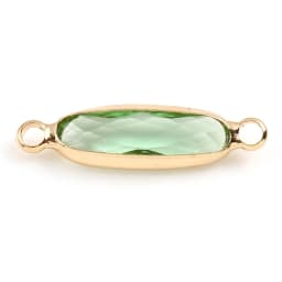 Multicolor Glass Connectors Oval Gold Color Copper Charms DIY Making Necklace Bracelets Women Jewelry Findings,22mm X 6mm,5PCs