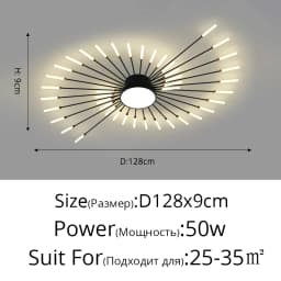 QIYIMEI Modern Ceiling Lights LED Luster Indoor Lighting For Bedroom Hall Living Kids Room Acrylic Lamps Fixture Frame 175-260V